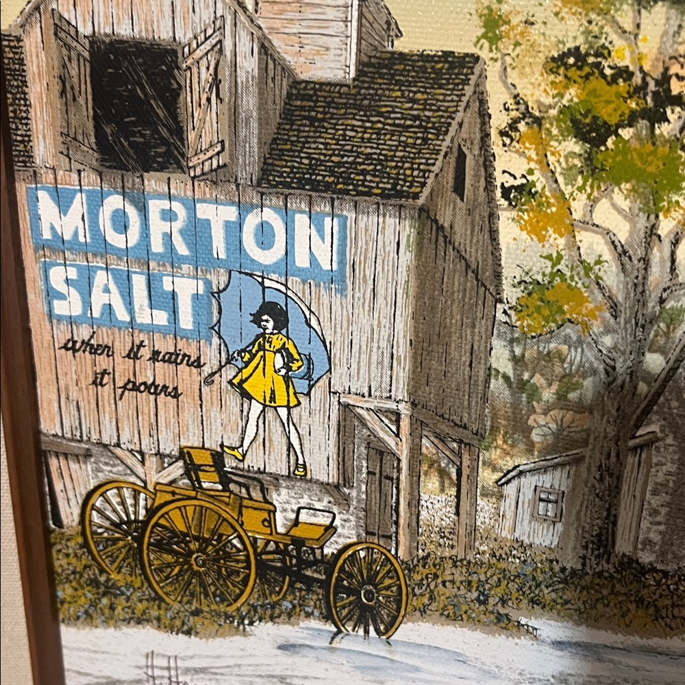 Vintage H. Hargrove Morton Salt Barn OilPainting
Home wall decor Morton Salt - Picture 3 of 6